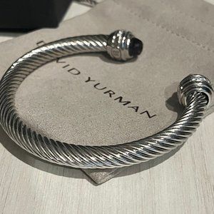 💫David Yurman💫Black Onyx Bracelet w Diamonds/7mm